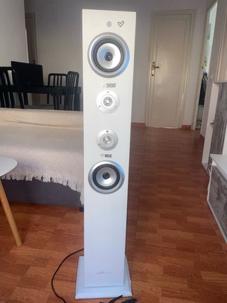 2 Altavoces Torre Bluetooth Negro y Blanco