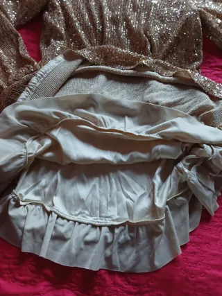 Abito I Do paillettes oro XXL (14-16 anni)