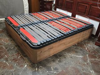 Canapé arcón madera 30mm + somier articulado doble