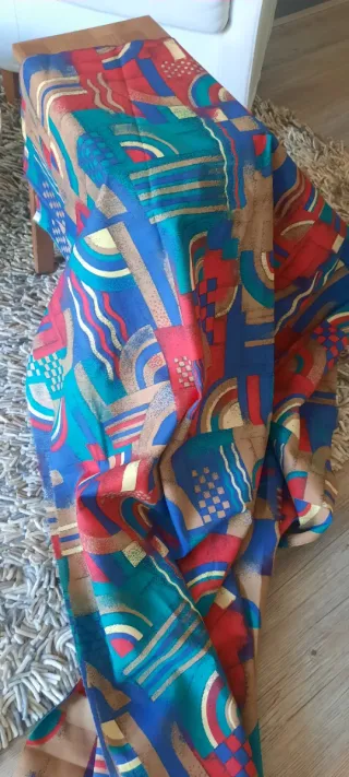 3 retales GRANDES 6.5 x2.80 tela estampada