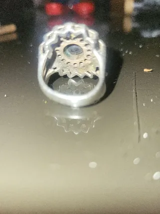 Anillo Plata Antiguo con circonitas de calidad