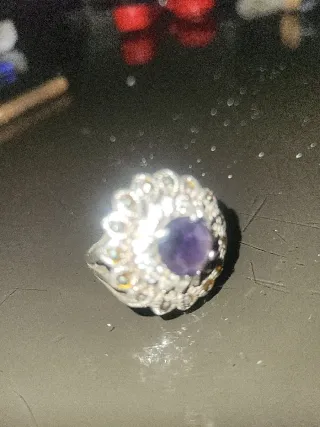 Anillo Plata Antiguo con circonitas de calidad