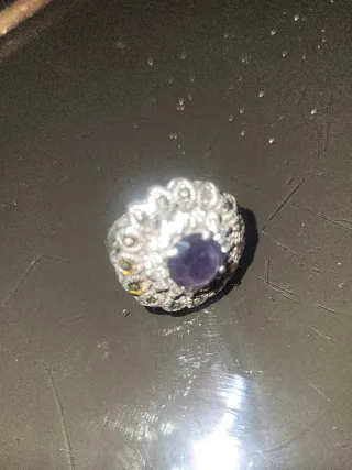 Anillo Plata Antiguo con circonitas de calidad