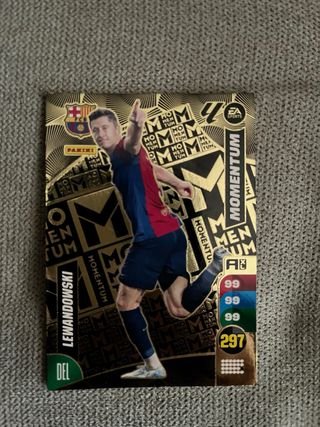 Tarjeta Panini Lewandowski Momentum EA Sports