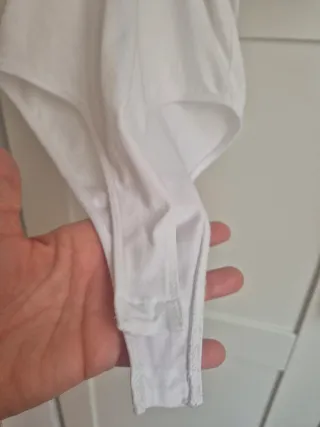 Body Zara volantes blanco