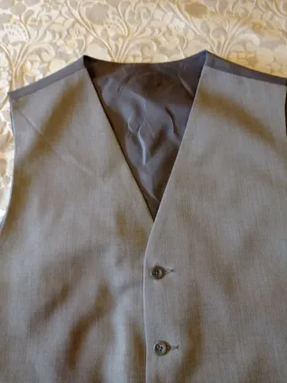 Chaleco de traje gris