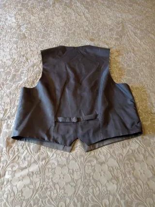 Chaleco de traje gris