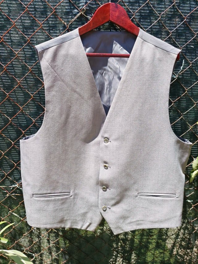 Chaleco de traje gris