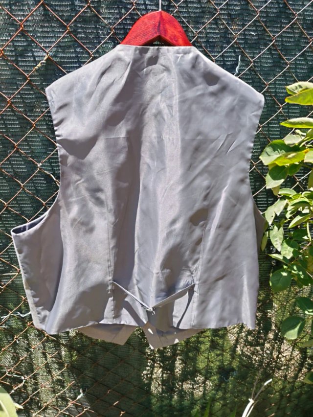 Chaleco de traje gris