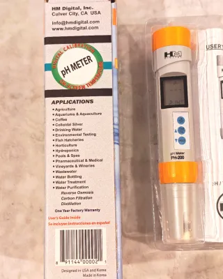 Medidor pH/Temperatura HM Digital PH-200