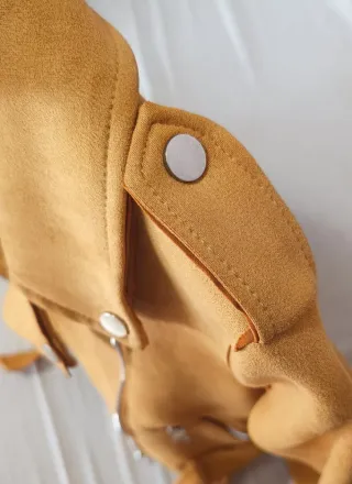 Chaqueta Antelina Mostaza Talla S