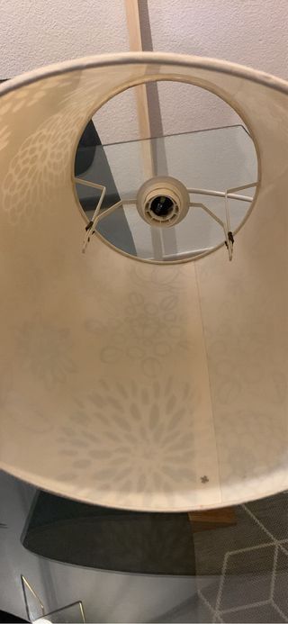 Lámpara de techo Ikea tela floral