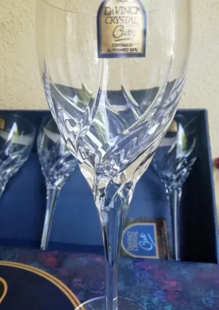 Servizio 6 Calici Vino in Cristallo molato nuovi