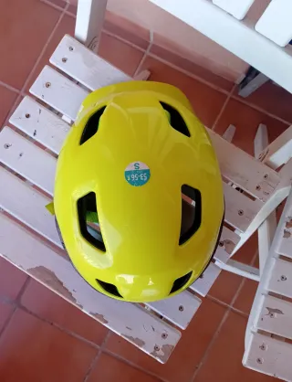 Casco Bici Verde Fluo Talla S Btwin