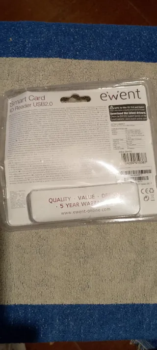 Lector Tarjetas Inteligentes DNI USB Ewent