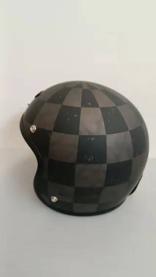 Casco Moto Jet Cuadros   talla: 61cm W23Y2744