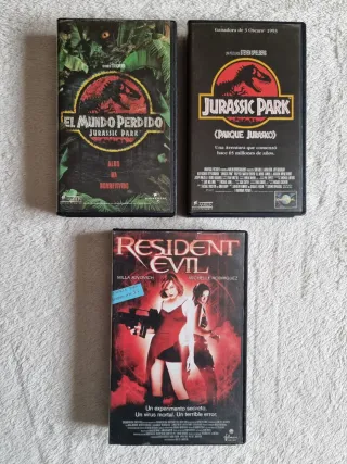 Pack 6 Películas VHS: Jurassic Park, King Kong, Su