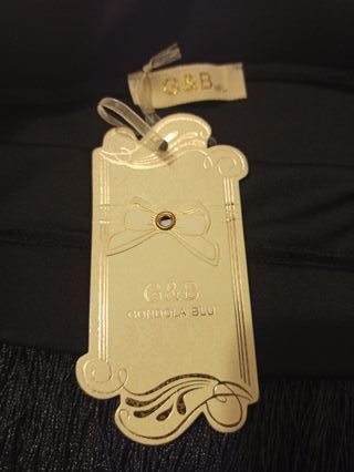 Falda flecos T. M/L Gongola Blu negra