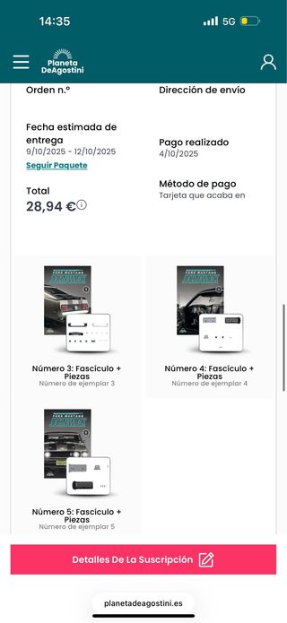 Ford Mustang John Wick Fascículo 1 y 2