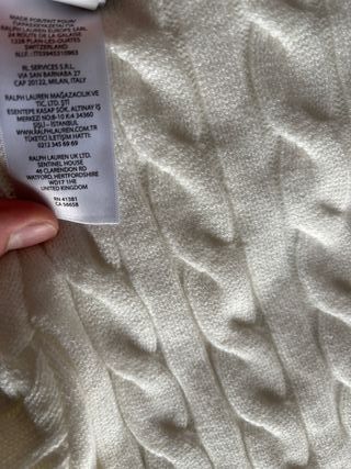 Camisola Polo Ralph Lauren Branca Nova