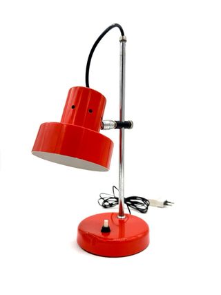 Lampada da tavolo vintage anni '70 arancione