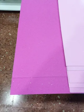 Lote1: 13 Gomas Eva carcoma con purpurinaPurpurina