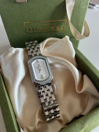 Reloj LOIS&COVE Mujer Plata y Blanco Con caja