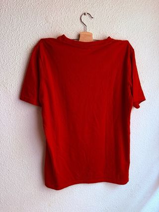 Camiseta Hombre Roja Logo Avengers