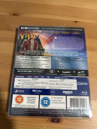Blu-ray 4K Guardians of the Galaxy 1 y 2.