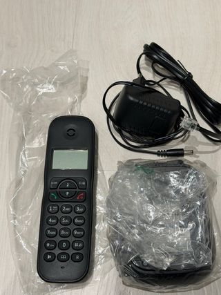 Teléfono fijo casa negro