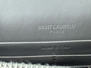 Bolso Yves Saint Laurent Gris Cocodrilo