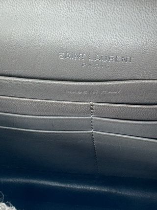 Bolso Yves Saint Laurent Gris Cocodrilo