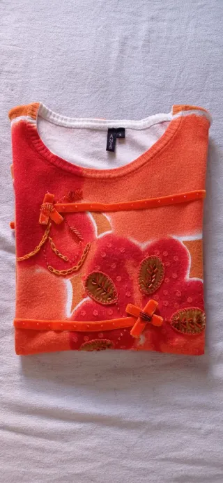 Maglietta maglioncino Anis arancione taglia S