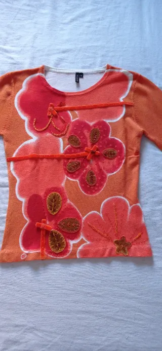 Maglietta maglioncino Anis arancione taglia S