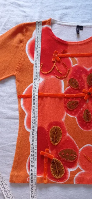 Maglietta maglioncino Anis arancione taglia S