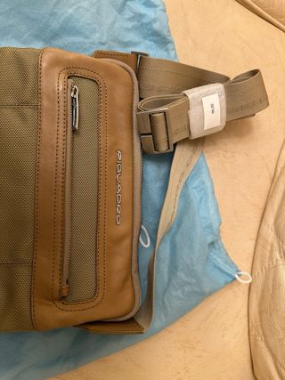 Borsello Piquadro Pelle e Tessuto