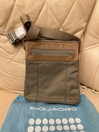 Borsello Piquadro Pelle e Tessuto