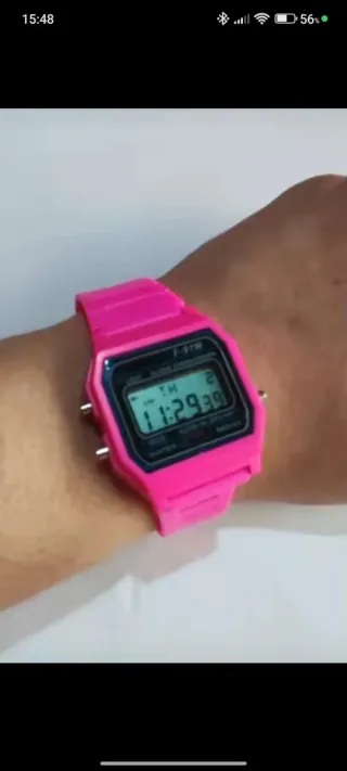 Reloj Casio Digital Vintage Rosa nuevo
