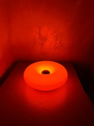 Lampada Donut Arancione Stile Vintage