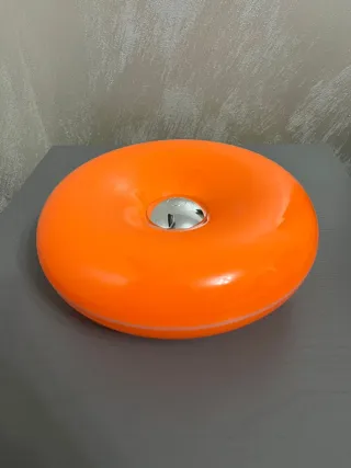 Lampada Donut Arancione Stile Vintage