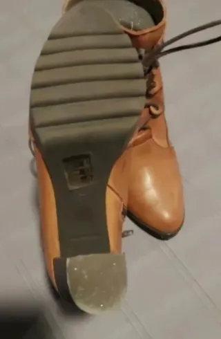 Botines de piel n° 37. Lote de dos