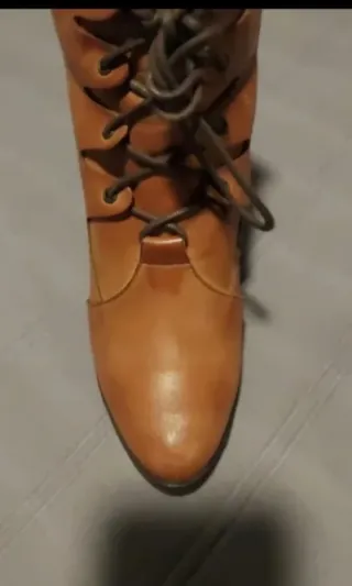 Botines de piel n° 37. Lote de dos