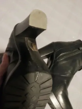 Botines de piel n° 37. Lote de dos