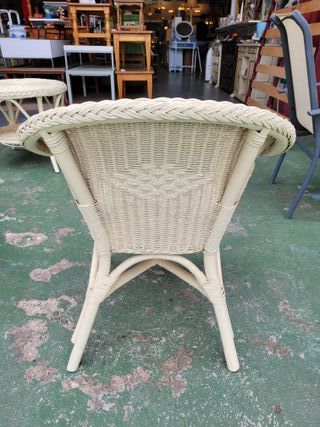 CONJUNTO DE MUEBLES MIMBRE Y RATTAN