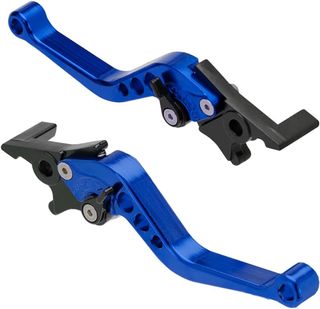 1 Par Palancas Embrague Freno Moto Azul