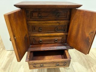 Joyero madera vintage grande tipo mini mueble