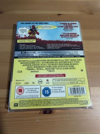 Blu-ray 4K Deadpool 1 y 2.