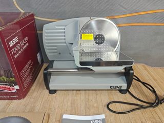 YASHE Cortadora de Fiambre Eléctrica, 2 Cuchillas