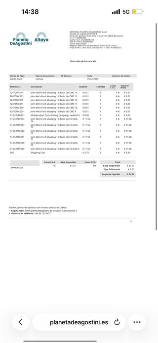 Ford Mustang John Wick Fascículo 4