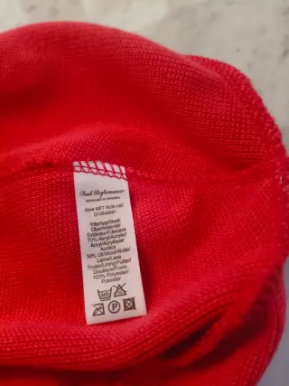 Gorro Peak Mujer Rojo y Plateado